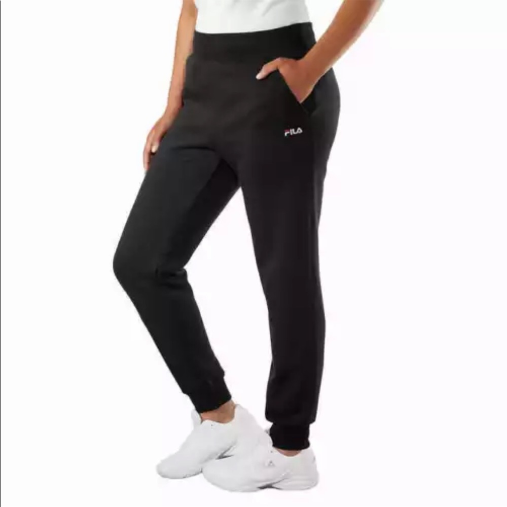 FILA Ladies' Fleece Word French Terry Drawstring Jogger - Large